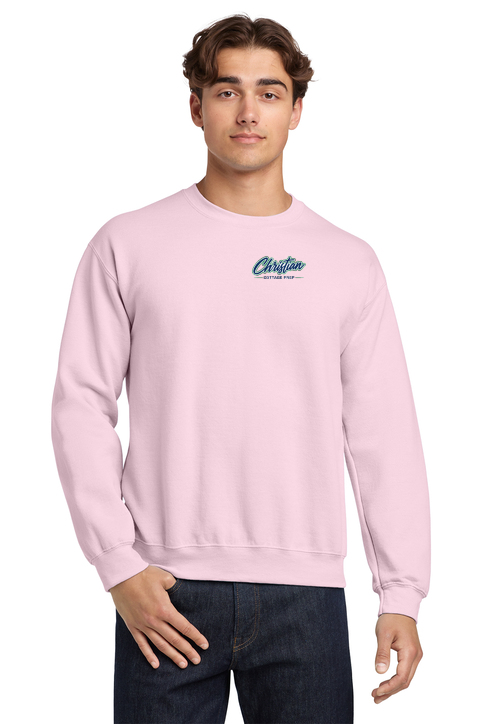 Christian Cottage Prep Script Logo Left Chest Sweatshirt