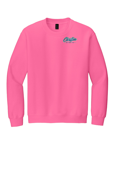 Christian Cottage Prep Script Logo Left Chest Sweatshirt
