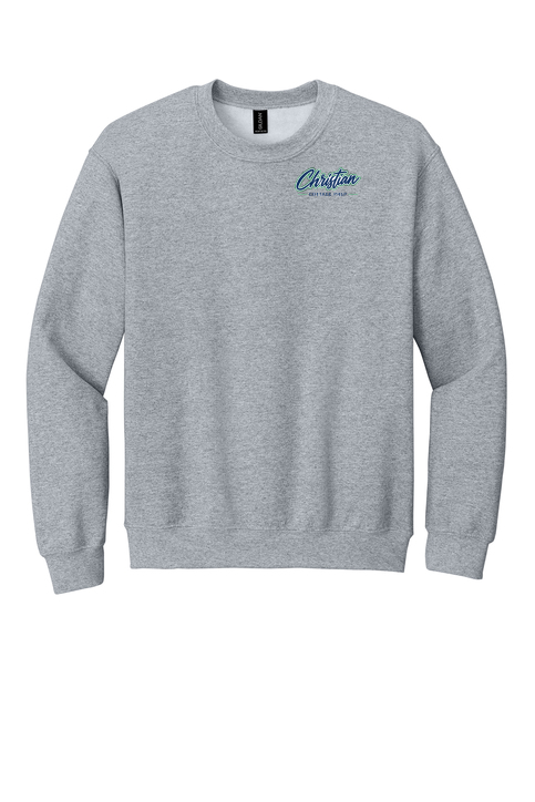 Christian Cottage Prep Script Logo Left Chest Sweatshirt