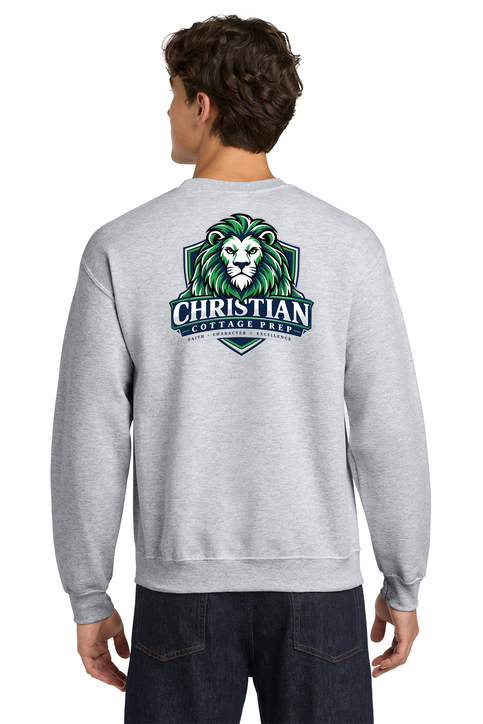 Christian Cottage Prep Logo Full Chest Two Sided Sweatshirt
