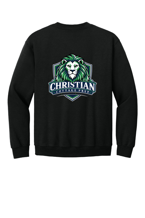 Christian Cottage Prep Logo Full Chest Two Sided Sweatshirt
