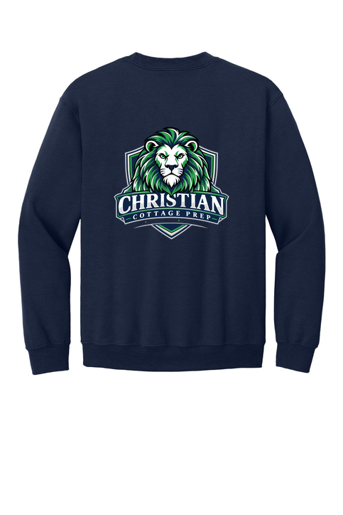 Christian Cottage Prep Logo Full Chest Two Sided Sweatshirt