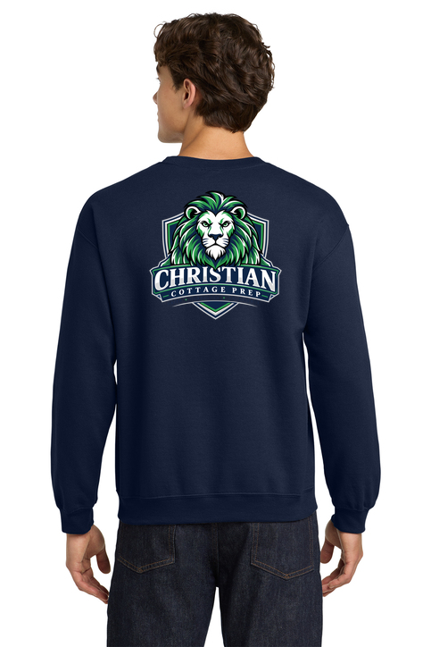 Christian Cottage Prep Logo Full Chest Two Sided Sweatshirt