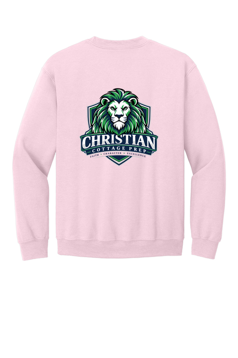Christian Cottage Prep Logo Full Chest Two Sided Sweatshirt