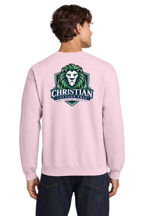 Christian Cottage Prep Logo Full Chest Two Sided Sweatshirt