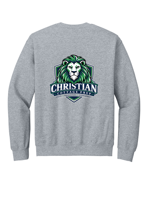 Christian Cottage Prep Logo Full Chest Two Sided Sweatshirt