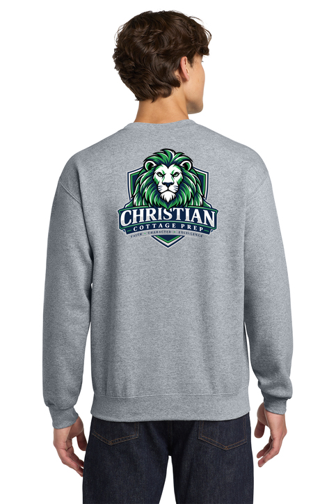 Christian Cottage Prep Logo Full Chest Two Sided Sweatshirt