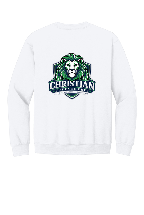 Christian Cottage Prep Logo Full Chest Two Sided Sweatshirt