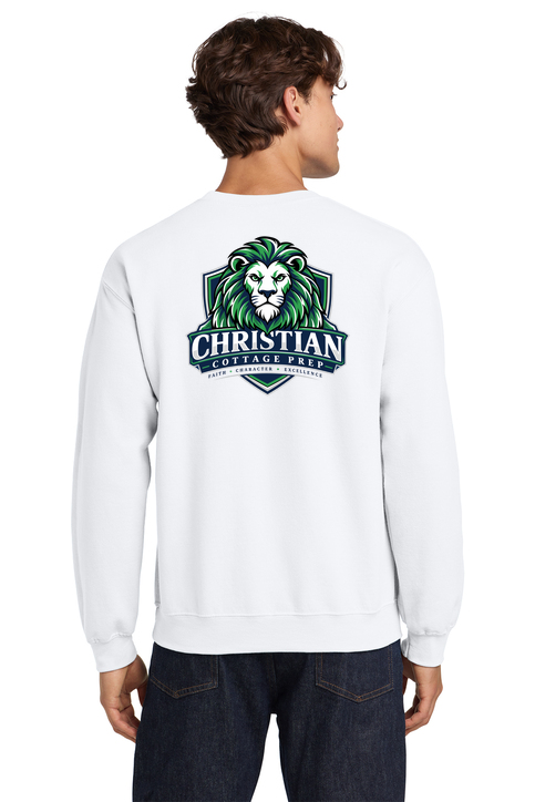 Christian Cottage Prep Logo Full Chest Two Sided Sweatshirt